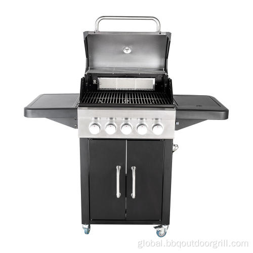  Flat Top Gas Grill 3 Burners with Side Burners and Postpositive ​Infrared Ray​ Supplier